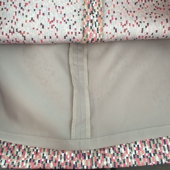 J.Crew Factory Size 2 Metallic Jacquard Tweed Mini Skirt, NWT - Picture 7 of 11